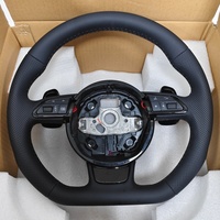 Volant en cuir noir rétrofit pour Audi A4 A5 S4 S5 B8 A6 S7 C7 RS6