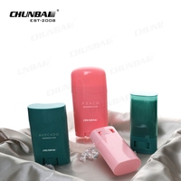 Tube vide rechargeable en PP de 75 g pour déodorant en stick, avec pompe pulvérisatrice, couleur personnalisée, en plastique écologique naturel, format Lady Speed Regular