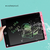 Tablette d'Écriture LCD Bleue Rose Noire, Tableau de Gribouillage Réutilisable pour Enfants, Bureau et École