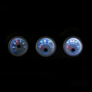 New 2'' 52MM Triple <strong>Gauge</strong> Kit for <strong>Car</strong> Meter Turbo Boost Water Temperature Oil Pressure <strong>Gauge</strong> - Product Image 6