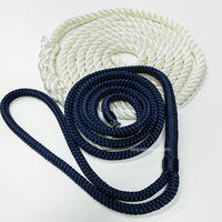 Cordes d'amarrage marines durables en nylon tressé et polyester PE, 3/4 de pouce, 16 mm, 18 mm, pour quais flottants, yachts et bateaux, certifiées CE