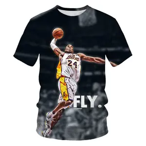 Camiseta personalizada de Kobe Laker para hombre, camisa con estampado 3D de estrella de baloncesto de alta calidad, 2021