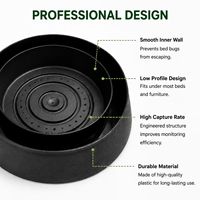 Piège Intercepteur Professionnel Réutilisable pour Punaises de Lit, Détecteur de Punaises de Lit en Plastique pour Hôtels et Usage Domestique, Contrôle des Nuisibles, OEM