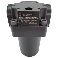 Nouvel Arrivage JUNWAVE Boîtier de Filtration en Aluminium pour Système de Refroidissement Central et Filtre à Huile Hydraulique TW Origin Garantie 1 An