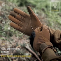 Gants tactiques de moto en promotion, compatibles écran tactile, antidérapants, coupe-vent, doigts entiers, pour hommes, cyclisme, chasse, randonnée, escalade