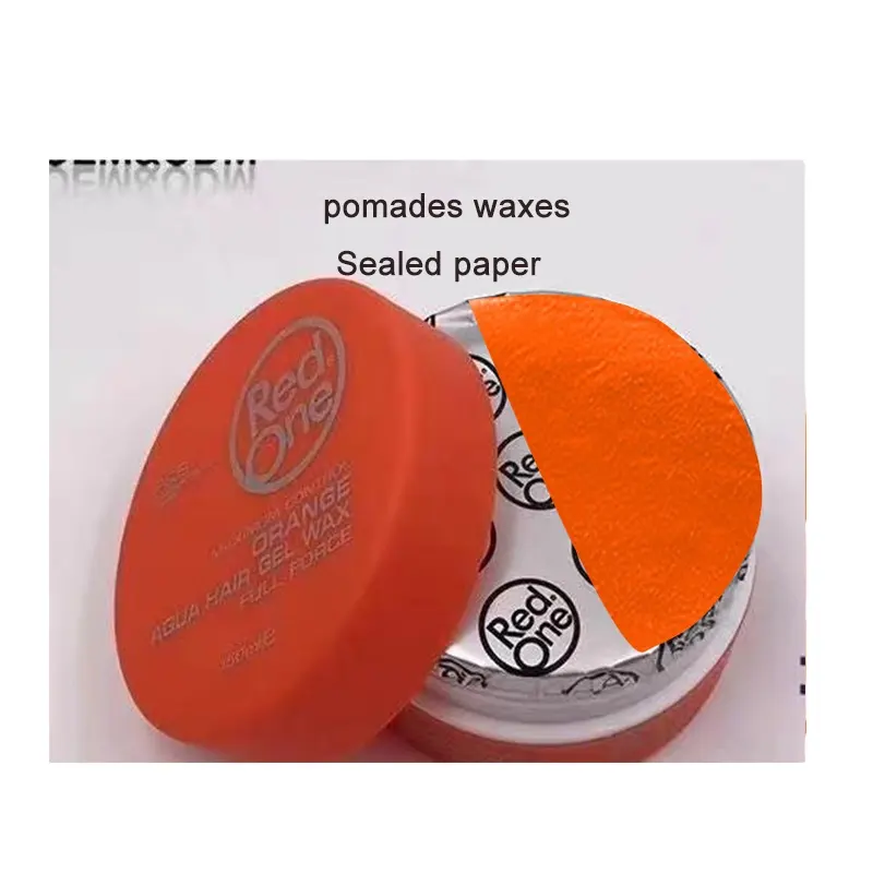 Aceptamos cera para el cabello personalizada, pomadas orgánicas de fijación fuerte, ceras de Gel Redone para hombres con papel de aluminio, cera para peinar el cabello