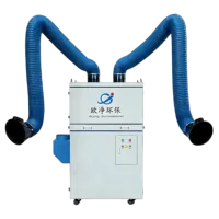 Extracteur de fumée de soudage à bras flexible, purificateur de fumée de soudage mobile à haut taux de filtration pour l'usine de fabrication métallique