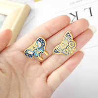 2021 épingles à revers en émail, épingle en forme de papillon, Animal créatif, pour enfants et amis, nouvelle collection