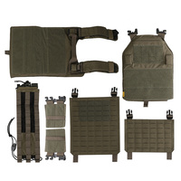 Gilet tactique de combat Emersongear en nylon Cordura 500D à libération rapide, noir, avec style LAVC
