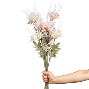 Composition florale artificielle d'épiphyllum à tige unique, pétales en PVC, accessoire décoratif de mariage, décoration de style ancien à tenir à la main - Product Image 5