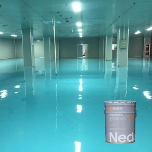 Peinture époxy autolissante pour sols, résistante à l'usure, sans poussière, haute brillance, pour parkings, entrepôts industriels, béton - Product Image 2