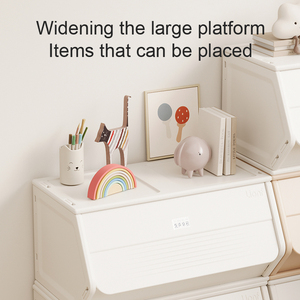 Gabinete de Almacenamiento para Niños, Caja para Guardería, Soporte y Estante para Adolescentes, Organizador para Bebés, Estante de Plástico para Dormitorio, Juegos de Muebles Infantiles para Juguetes - Product Image 4