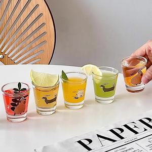 オリジナルのかわいいプリントショットグラスカスタムクリスマスギフト1.75オンス2オンス3オンス50mlソジュカップミニタンブラーショットグラス - Product Image 3