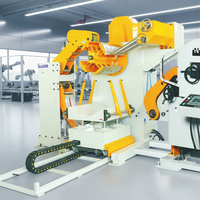 HZ FORCE Dérouleur, redresseur et alimentateur automatique 3-en-1 pour bobines NC, machine de redressement de métal pour lignes de production, 380V/220V 40Pic/M