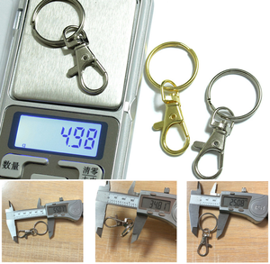 35*25mm Kẽm hợp kim kích hoạt Keychain xoay tôm hùm Claw Clasp với vòng chìa khóa cho hàng thủ công - Product Image 2