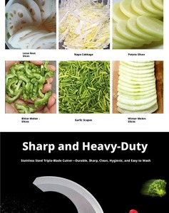 Upgraded Model 801 Dual-Head Multifunctional <b>Vegetable</b> <b>Cutter</b> 220V Stainless Steel Slicing Dicing Machine 140KG 116x53x120cm - Product Image 2