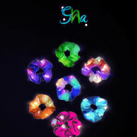 Scrunchies LED, accessoires néon, 3 modes d'éclairage, bandeaux lumineux pour filles et femmes, bandeaux lumineux pour festivals, Noël, attaches de cheveux clignotantes