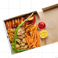 Carton ondulé laminé mat de qualité supérieure, recyclable, pliable, luxueux, imperméable, avec revêtement en aluminium, isolé thermiquement, pour aliments et pizzas