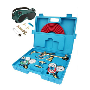Kit Completo de Soldadura y Corte con Oxígeno, Acetileno y Propano, Set Sudamericano, Interruptor Único con Recubrimiento de Cobre, CFWELD - Product Image 1
