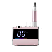 Ponceuse à ongles professionnelle en gros avec pédale, machine électrique à ongles 35000 tr/min, lime électrique puissante avec embouts pour salon