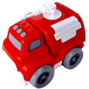 Camion de pompiers jouet pour enfants, véhicule en plastique, voiture de secours d'urgence, emballé sous film BOPP - Product Image 1