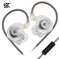 KZ EDX Pro Écouteurs intra-auriculaires HiFi avec double transducteur dynamique magnétique de 10 mm, câble détachable 2 broches, pour audiophiles