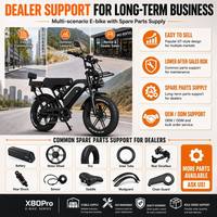 Vélo électrique VOMO X80PRO, Fatbike à longue autonomie, pneus larges, vitesse rapide, 25 km/h, livraison incluse.
