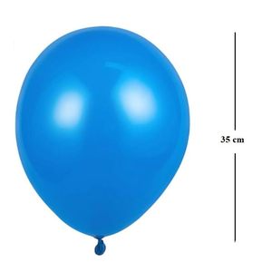 Inflatable Metallic Light Blue <b>Balloons</b> 35cm Long for Birthdays Parties <b>Decorations</b> - Product Image 3