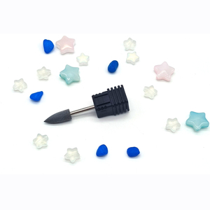 Long Bullet Silicone Polisher Nail <b>Drill</b> <b>Bit</b> Custom Logo Pedicure Polishing <b>Bit</b> for Electric Nail File Tool - Product Image 4