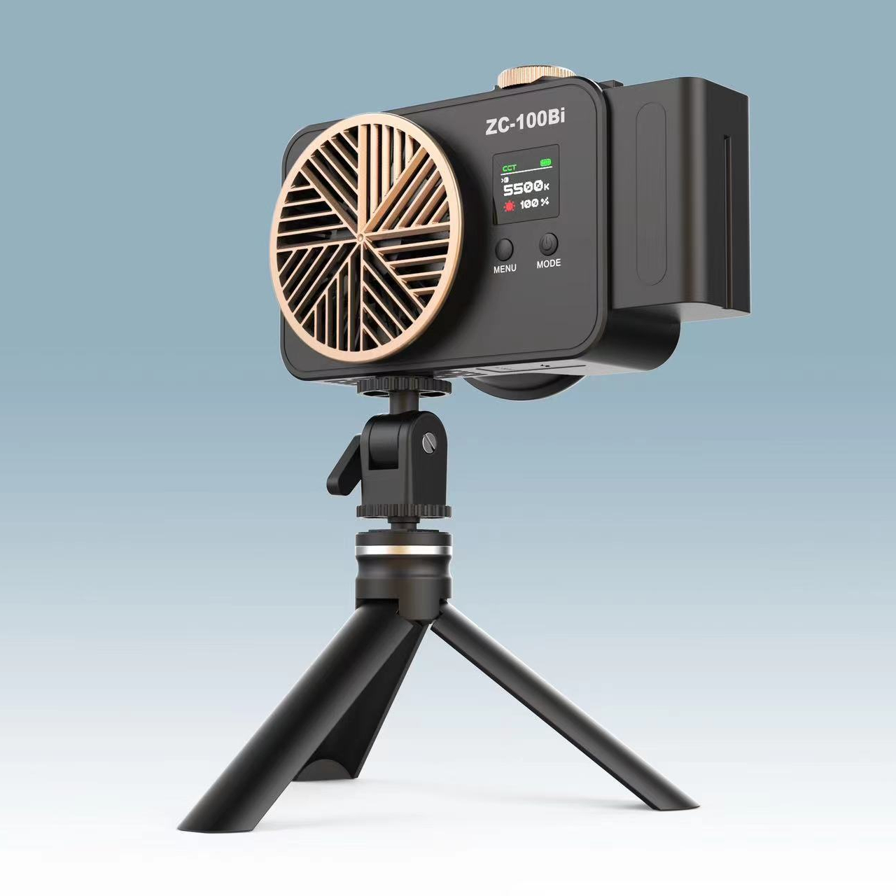 YIDOBLO ZC-100BI 100W COB Videolamp – 2700K-7500K, 10 Speciale Effecten, Bowens Mount – Compact En Draagbaar, Bedienbaar Via App