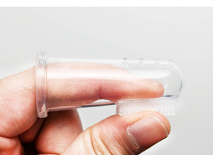 Wholesale Pet Finger Set for Puppies and <b>Cats</b> Eco-Friendly Silicone Cartoon Bright White Teeth Grooming Bathroom - Product Image 2