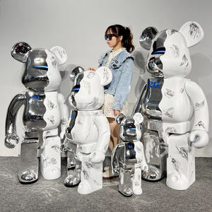 Großhandel Harz Handwerk Geschenk Cartoon Skulptur Große Bär Ziegel Statue Home Decor Home Decor Bär Ziegel - Product Image 1