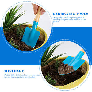 Pelle de jardin en bois à manche, petite pelle pointue, mini-outils spéciaux pour plantes en pot, vente en gros - Product Image 2