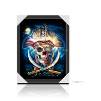 Cadeau de promotion 3D Flip Picture Style nautique Animal Pirate Décor en plastique PET Type