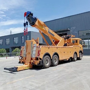 Fabricante HOWO 8x4, Camión Grúa de Remolque con Volante a la Derecha, 60T, Rotación de 360°, Camión de Remolque para Tráfico, Camión para Remoción de Bloqueos Viales - Product Image 1
