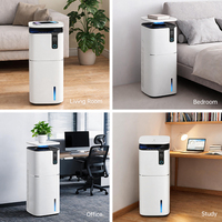 Grand purificateur d'air intelligent et humidificateur pour la maison, avec haut-parleur intégré et recharge sans fil, compatible lecture de musique