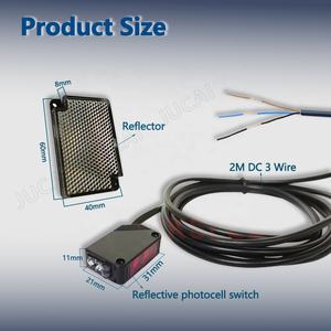 Photocellule DC12-24V Sortie NPN Barrière Lumineuse 2m Distance de Détection pour Automatisation/E3Z-R61 <span class=keywords><strong>Interrupteur</strong></span> Électrique Réfléchissant - Product Image 5