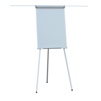 Tableau blanc magnétique télescopique réglable en hauteur pour bureau, avec support de table en acier laqué et deux barres à papier