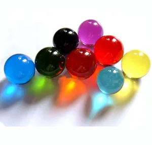 透明饰品散装固体pmma彩色透明塑料亚克力水晶球中心件