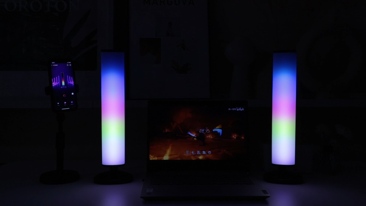 RGB Ambient Lamp Set van 2 Smart LED Light Bar met 16 miljoen kleuren, USB TV -achtergrondverlichting Synchronisatie met muziek, gamelamp, LED -omgevingslicht voor entertainment, pc, tv, kamerdecoratie RGB Ambient Lamp Set van 2 Smart LED Light Bar met 16 miljoen kleuren, USB TV -achtergrondverlichting Synchronisatie met muziek, gamelamp, LED -omgevingslicht voor entertainment, pc, tv, kamerdecoratie