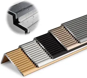Securun 2024 Hot Sale Premium Metal Stair Nose Edging Trim Strip,Anti Slip Stair Nosing Stair Edge Protector for Outdoor Indoor