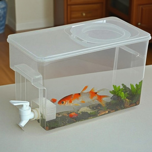 Réservoir d'eau froide rectangulaire de table en plastique moderne et écologique de 3,8 L 5,7 L Récipient alimentaire Garde-manger Fraîcheur moulée par injection - Product Image 2