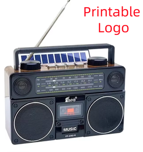 Factory Solar Powered Boombox Cassette <b>Player</b> Multi-band Radio with Wireless Connection Portable Audio Device Plastic Housing - Product Image 1