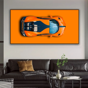 Créativité salon Art décor à la maison peintures voiture de sport thème canapé fond effet tridimensionnel peinture en cristal - Product Image 4