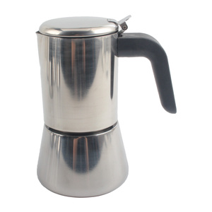 Premium Stainless Steel Moka Pot Induction Compatible Stovetop Espresso <b>Maker</b> Italian <b>Coffee</b> Percolator with Ergonomic Handle - Product Image 5