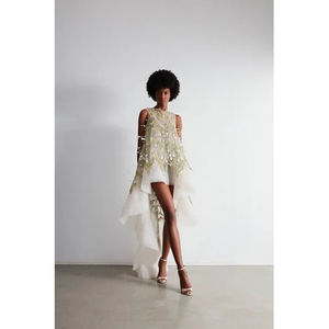 ชุดเดรสฟลาแยร์ ราคาโรงงาน ผลิตจากผ้าจอร์เจตต์ พร้อมลายปัก  สามารถสั่งตัดไซส์ได้ตามต้องการ - Product Image 4