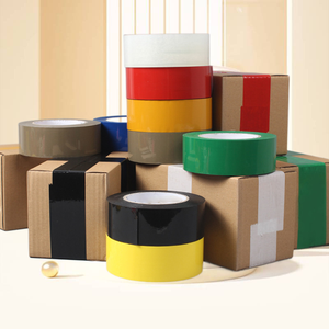 Cinta adhesiva BOPP amarilla de alta resistencia Cinta de embalaje de cartón de sello acrílico de un solo lado multifuncional para enmascarar - Product Image 2