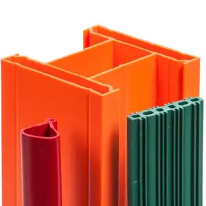 Goede Kwaliteit Kleur Pvc Profiel Pvc/Pp/Abs/Pe Plastic Extrusie Profiel Upvc Glijdende Plastic Bouwmaterialen