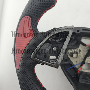 Hot New Product Perforated Leather Carbon Fibre Heating <b>Steering</b> <b>Wheel</b> <b>for</b> Chevrolet Camaro Car <b>Steering</b> <b>Wheel</b> - Product Image 5