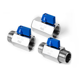 304 Stainless Steel Brass PN63 <strong>Mini</strong> Handle <strong>Ball</strong> <strong>Valve</strong> with Male/Female Thread Manual Operation Water Use OEM Available - Product Image 2